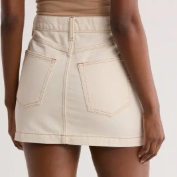 Ética Beige Sheldon Mini Skirt  SZ 29 (US 8) - NWT - Picture 2 of 9